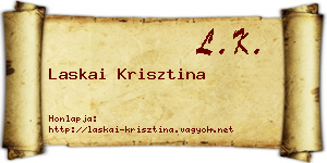Laskai Krisztina névjegykártya